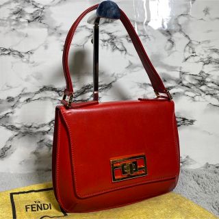 当店の記念日 フェンディ FENDI 金具 ハンドバック レザー ターン