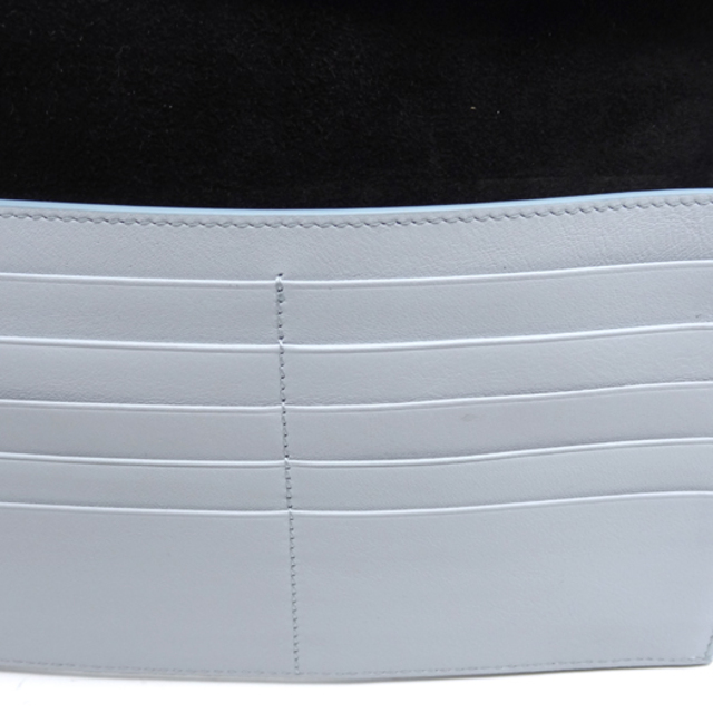 celine(セリーヌ)のセリーヌ ストラップラージマルチファンクション 二つ折り財布 レザー ブラック ブルー 黒 104873 レディースのファッション小物(財布)の商品写真