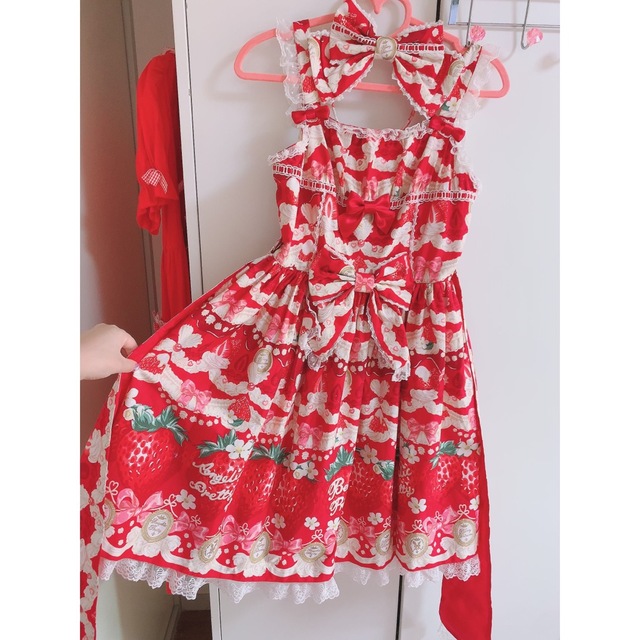 AngelicPretty Melty Berry Princess JSK 赤 緊迫ウクライナ情勢 - sco