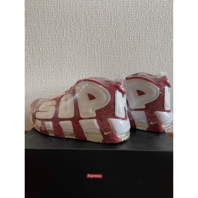 Supreme air more uptempo シュプテン 27cm 赤