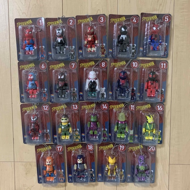 BE@RBRICK(ベアブリック)のHappyくじ「BE@RBRICK」MARVEL『SPIDER-MAN』  エンタメ/ホビーのフィギュア(アメコミ)の商品写真