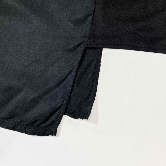 LIMI feu 19AW 異素材切替 アシンメトリーOP 黒S-
