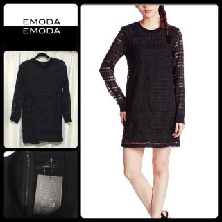 エモダ(EMODA)の♡EMODA♡最終価格 Ｍサイズ ワンピース ミニスカート ブラック(ミニワンピース)