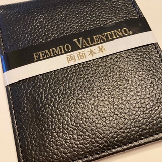 ルドルフヴァレンチノ(Rudolph Valentino)のヴァレンチノ折り畳み財布　本革　新品(折り財布)