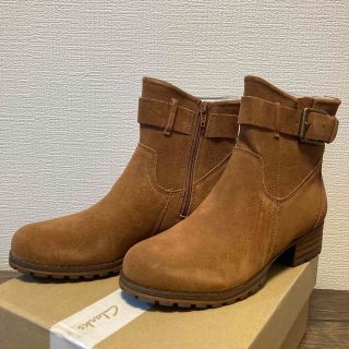 クラークス(Clarks)のClarks（クラークス）可愛いスエードアンクルブーツ♪23cm相当(ブーツ)