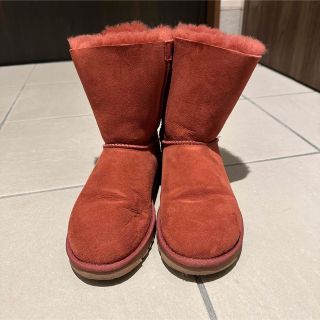 アグ(UGG)のUGG ムートン ローズレッド(ブーツ)