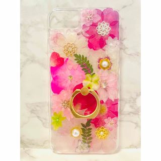 全機種対応 iPhoneケース 押し花ケース 押し花 ケース 花 Android(iPhoneケース)