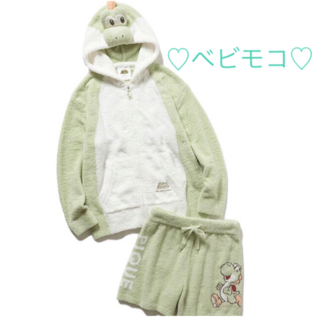 ジェラートピケ×スーパーマリオ♡レディース♡ヨッシー パーカ