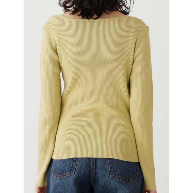 AZUL by moussy(アズールバイマウジー)の【新品・未使用】ASYMMETRY NECK L／S KNIT TOPS レディースのトップス(ニット/セーター)の商品写真