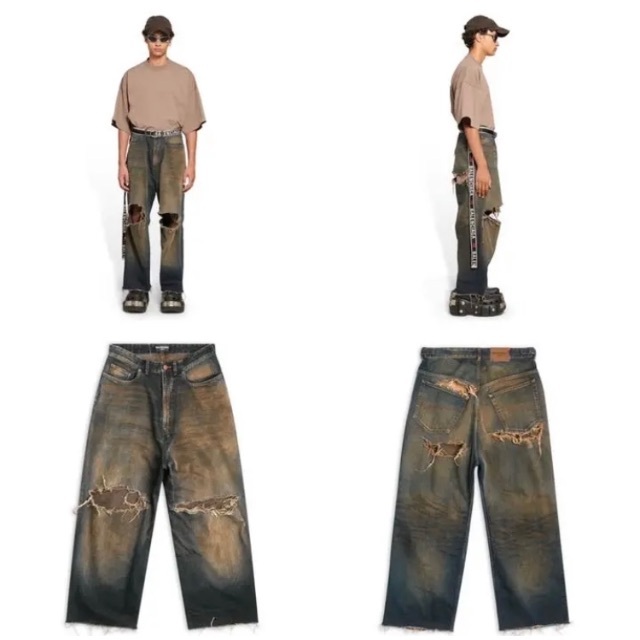 BALENCIAGA - BALENCIAGA DESTROYED SKATER JEANSの通販 by BALENCIAGA - BALENCIAGA DESTROYED SKATER JEANSの通販 by
