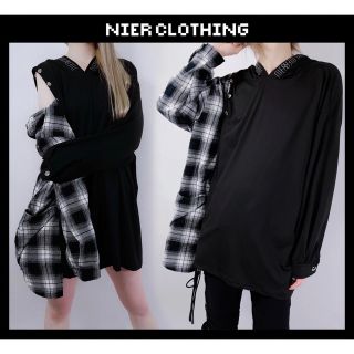 NieR ブロッキングPULLOVER PARKA【CHECKERED】(パーカー)