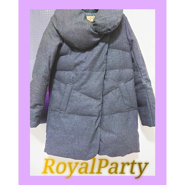 ROYAL PARTY(ロイヤルパーティー)の【超美品】RoyalParty  ウールダウンコート M グレー レディースのジャケット/アウター(ダウンコート)の商品写真