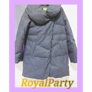 ロイヤルパーティー(ROYAL PARTY)の【超美品】RoyalParty  ウールダウンコート M グレー(ダウンコート)