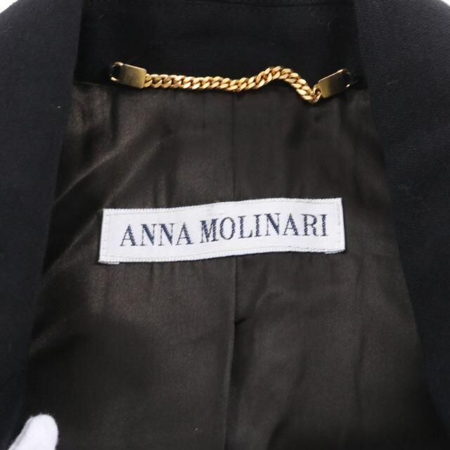 ANNA MOLINARI - コート ウール ブラック ダブルブレストの通販 by