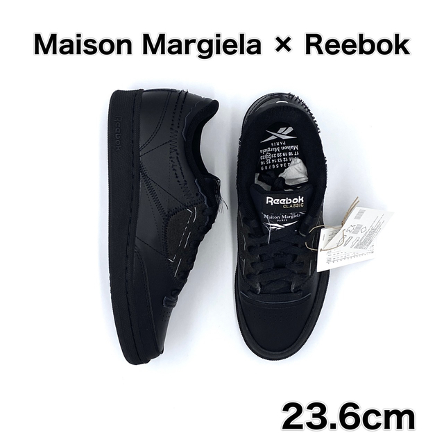 23.6cm Maison Margiela Reebok マルジェラ ブラック