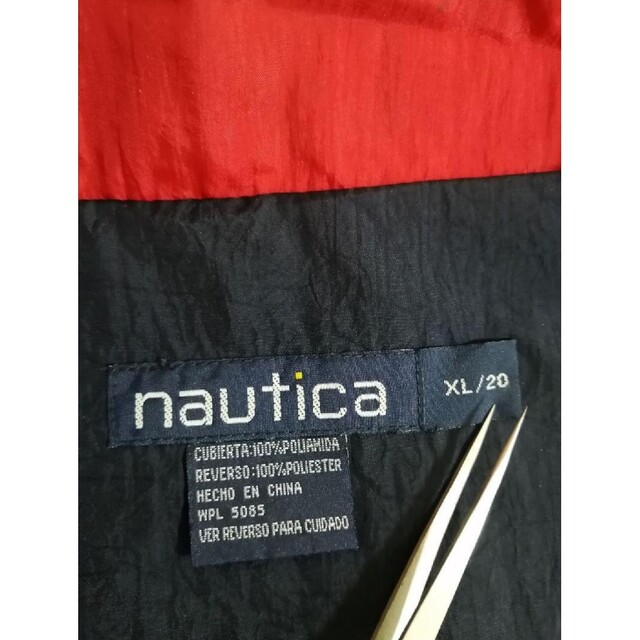 90s NAUTICA ノーティカ ナイロンジャケット スウィングトップ 紺XL