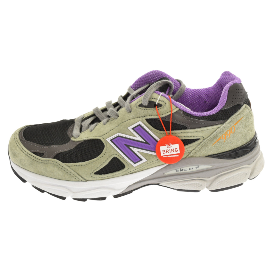 New Balance ニューバランス M990TC3 ローカットスニーカー Made in USA オリーブ×パープル