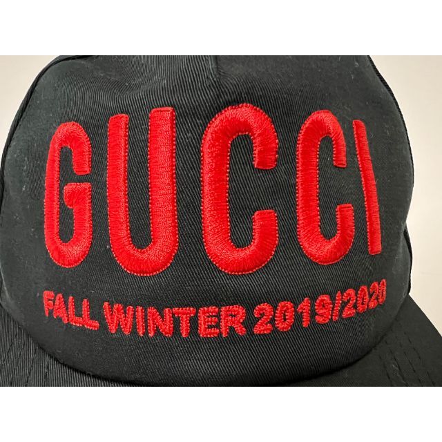 Gucci(グッチ)のグッチ キャップ 帽子 ベースボール エンブロイダリー M 57cm ブラック レディースの帽子(キャップ)の商品写真