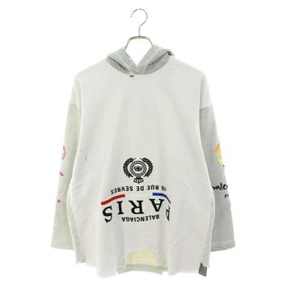 バレンシアガ(Balenciaga)のバレンシアガ 22AW Upside Down Hoodie 698156 TMVD1 アップサイドダウンパーカー  メンズ L(パーカー)