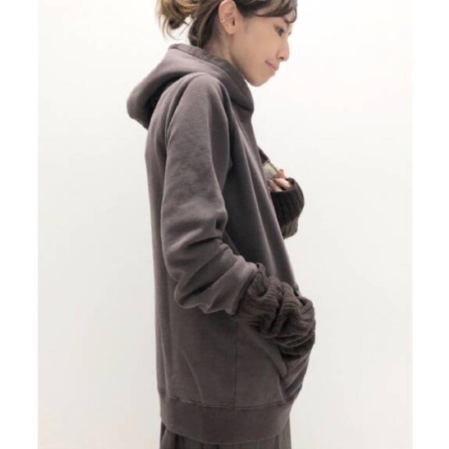 L'Appartement DEUXIEME CLASSE(アパルトモンドゥーズィエムクラス)の新品L'appartement REMI RELIEF Sweat Parka レディースのトップス(パーカー)の商品写真