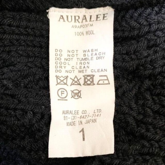 AURALEE 19AW メリノウール アランニット