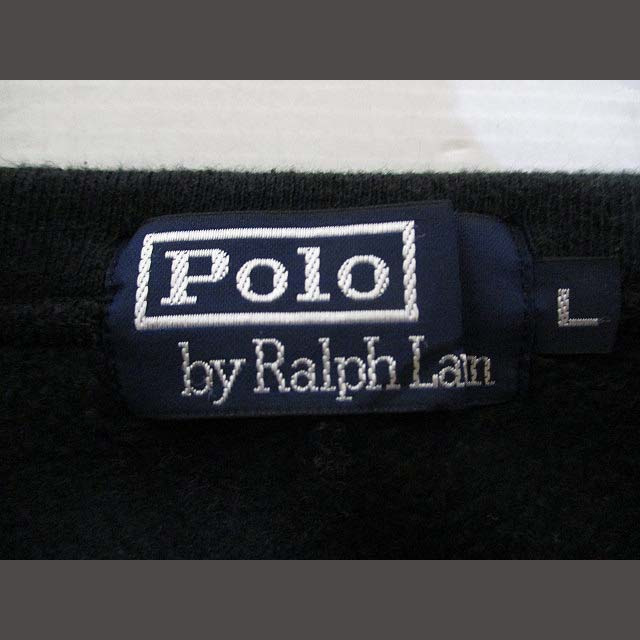 POLO RALPH LAUREN(ポロラルフローレン)のポロ バイ ラルフローレン スウェット プルオーバー 裏毛 L 黒 ブラック メンズのトップス(その他)の商品写真