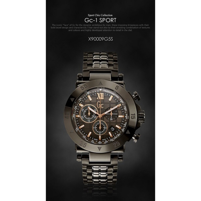 いラインアップ Gc WATCHES Gc-1 スポーツ X90009G5S メンズウォッチ 腕時計(アナログ)