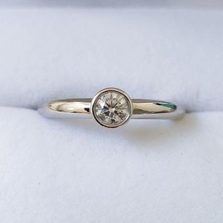 ティファニー(Tiffany & Co.)のティファニー ダイヤモンド ビゼット リング Pt950 0.19ct 6.2g(リング(指輪))