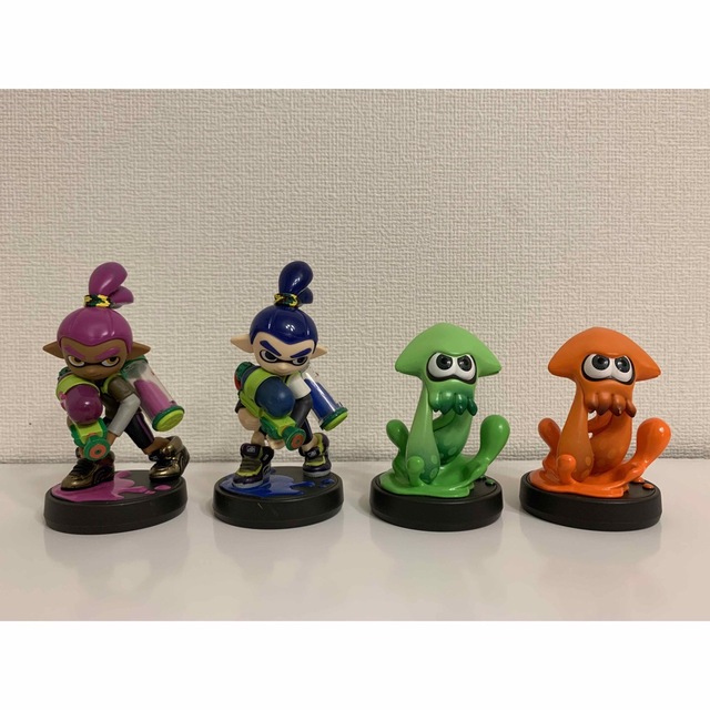 Nintendo Switch(ニンテンドースイッチ)のスプラトゥーン amiibo 4個セット　イカ　ボーイ エンタメ/ホビーのフィギュア(ゲームキャラクター)の商品写真