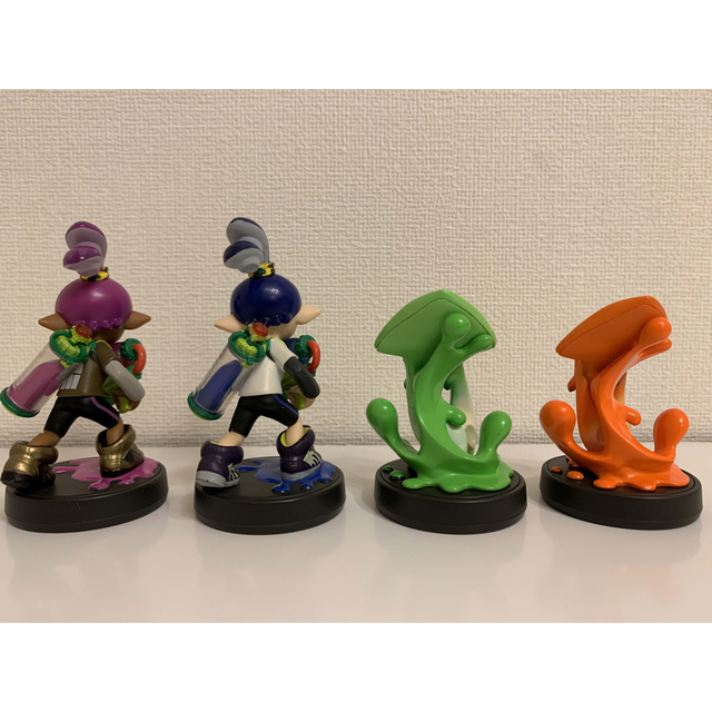 Nintendo Switch(ニンテンドースイッチ)のスプラトゥーン amiibo 4個セット　イカ　ボーイ エンタメ/ホビーのフィギュア(ゲームキャラクター)の商品写真