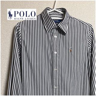 ポロラルフローレン(POLO RALPH LAUREN)の【美品】POLO RALPH LAUREN 長袖シャツ ストライプ XS(シャツ/ブラウス(長袖/七分))