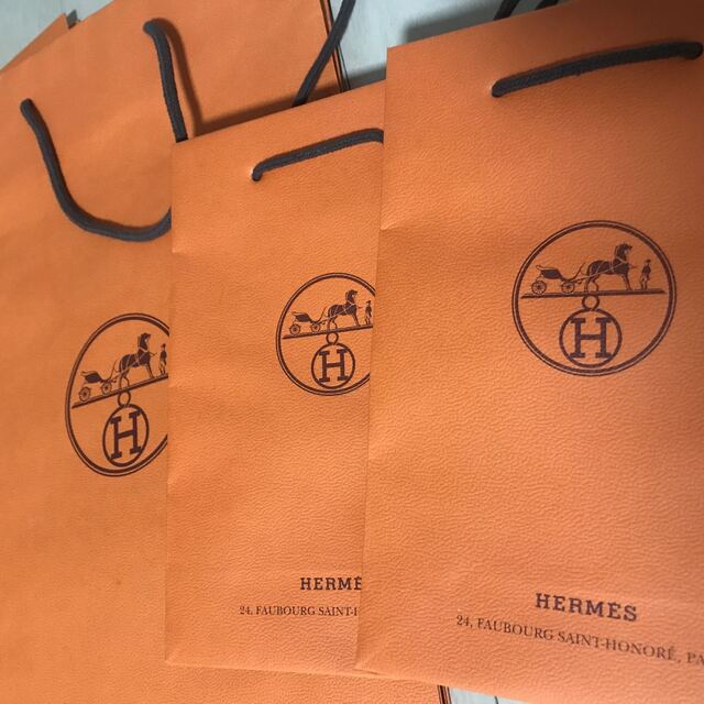 美品 HERMES エルメス紙袋(中) 5枚セット-