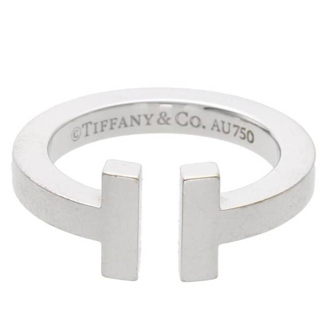 Tiffany & Co. - ティファニー Tスクエア K18WGリング メンズ 8号の