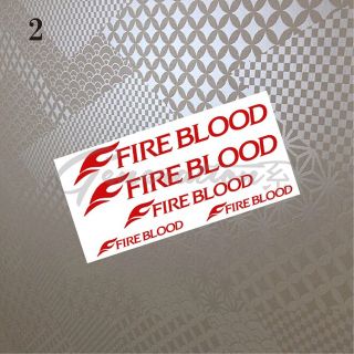 赤とゴールドSHIMANO FIRE BLOOD カッティング ステッカー(その他)