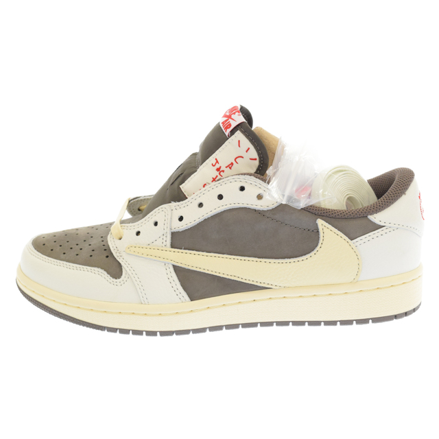数量限定価格!! Reverse LOW 1 JORDAN AIR Scott ×Travis ナイキ NIKE - NIKE Mocha ブラウン/ホワイト US8.5/ DM7866-162 ローカットスニーカー エアジョーダン1ロウ トラヴィススコット スニーカー