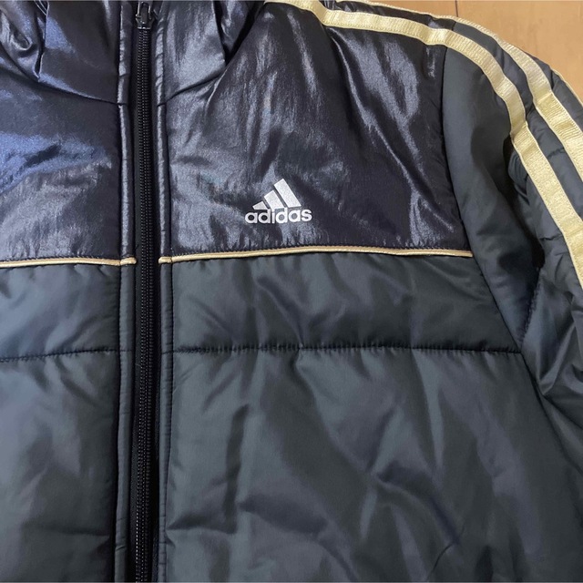 adidas(アディダス)のadidas 160cm ジャンパー　ブラック キッズ/ベビー/マタニティのキッズ服男の子用(90cm~)(ジャケット/上着)の商品写真