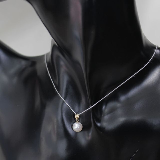 ミキモト MIKIMOTO アコヤパール 7.5mm ネックレス トップ K14-