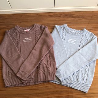 ピンクラテ(PINK-latte)の専用！！ピンクラテ  150 セーター2枚セット(ニット)