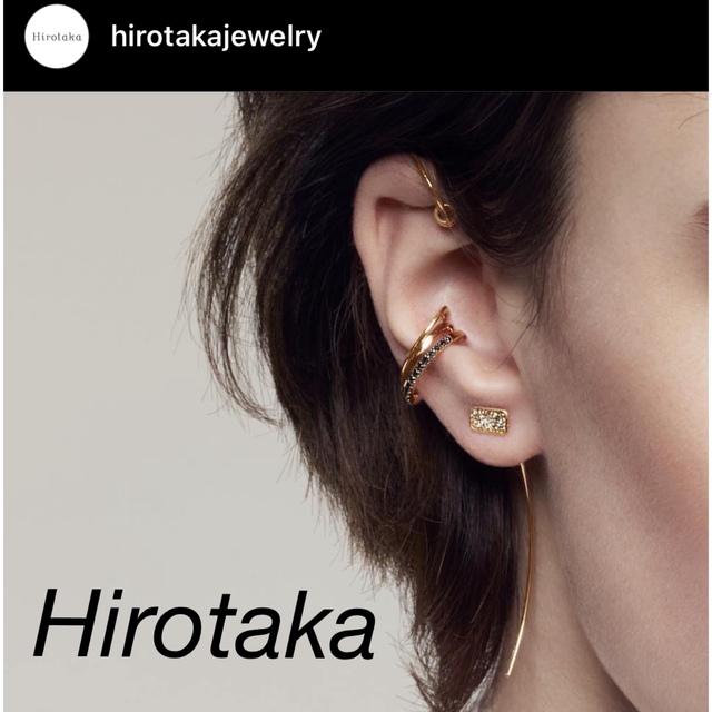 Hirotaka 10k ダイヤモンド　ピアス