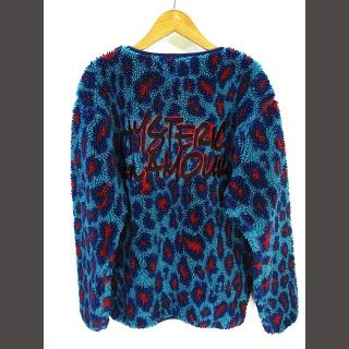 ヒステリックグラマー(HYSTERIC GLAMOUR)のHYSTERIC GLAMOUR ノーカラー レオパード ジャケット 青 S(その他)