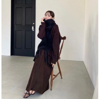 スナイデル(SNIDEL)のcelon　long knit gown cardigan(カーディガン)