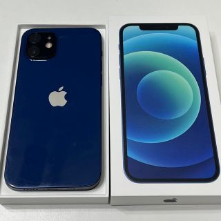 アイフォーン(iPhone)のiPhone12 64GB Blue SIMロック解除済(スマートフォン本体)