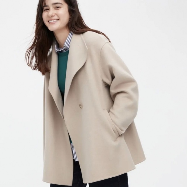 UNIQLO ダブルフェイスショートコート 1