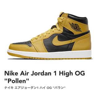 ナイキ(NIKE)のNIKE AIR JORDAN 1 HIGH OG POLLEN 29cm(スニーカー)