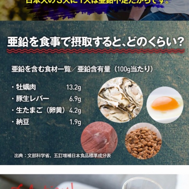 亜鉛 サプリメント　約3ヵ月分  女性の艶めく美容ケア 食品/飲料/酒の健康食品(その他)の商品写真