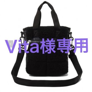 LeSportsac - 【レスポートサック】PUFFY MINI TOTE ブラックの通販 by