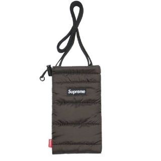 シュプリーム(Supreme)のsupreme Puffer Neck Pouch 黒　未使用(ショルダーバッグ)