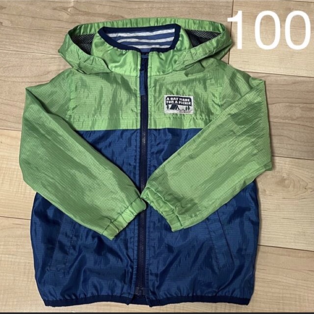 3can4on(サンカンシオン)のウインドブレーカー　100cm   サンカンシオン　キッズ キッズ/ベビー/マタニティのキッズ服男の子用(90cm~)(ジャケット/上着)の商品写真