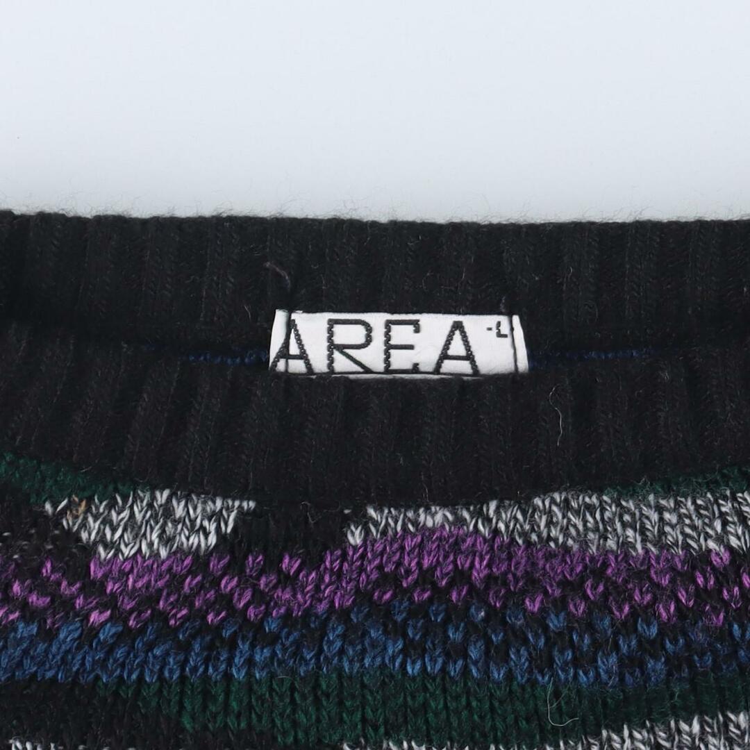 古着 AREA 総柄 ウールニットセーター USA製 メンズL ヴィンテージ /eaa306318 メンズのトップス(ニット/セーター)の商品写真