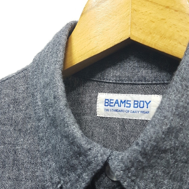 BEAMS BOY(ビームスボーイ)の★BEAMS BOY シャンブレー ボタンダウン シャツ ワンピース レディースのワンピース(ひざ丈ワンピース)の商品写真